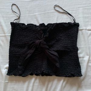 Black Bow Tube Top